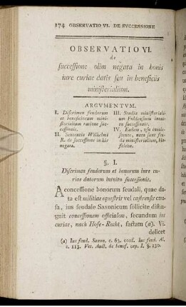Observatio VI.