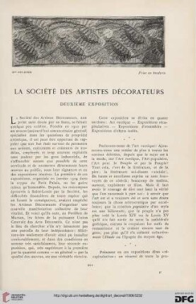 8: La Sociéte des Artistes Décorateurs : deuxième exposition
