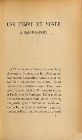 Une femme du monde à Saint-Lazare