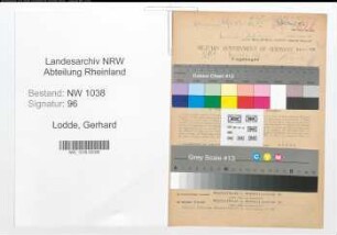 Entnazifizierung Gerhard Lodde , geb. 16.03.1905 (Angestellter)