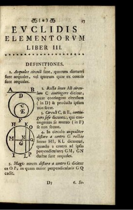 Elementorum Euclidis Liber III.