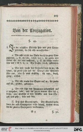 Von der Conjugation