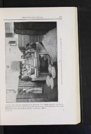 Abb. 5 Enfleurage und Defleurage (nach Gildemeister und Hoffmann, Die ätherischen Öle)