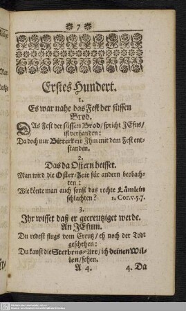 Erstes Hundert