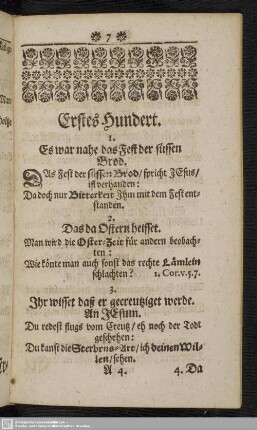 Erstes Hundert