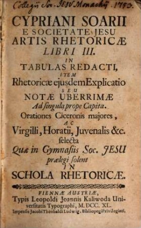 De arte rhetorica libri tres