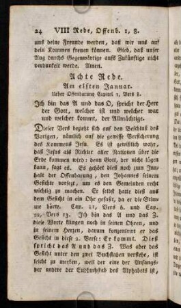 24-36, Achte Rede. - Eilfte Rede.