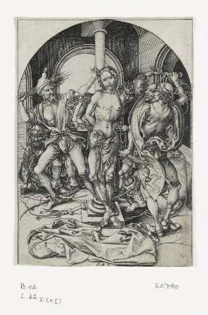 Geißelung Christi, Blatt 4 der Folge "Passion Christi"