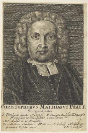 Bildnis des Christophorvs Matthaevs Pfaff