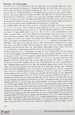 38: Berlinaia - Ein Homer-Agon
