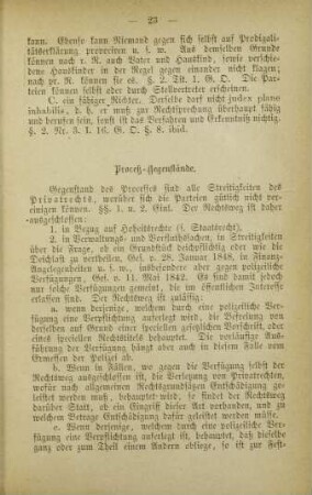 Proceß-Gegenstände.