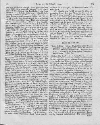 Dodwell, E.: Alcuni bassirilievi della Grecia descritti e pubblicati in otto tavole. Rom: Mori 1812