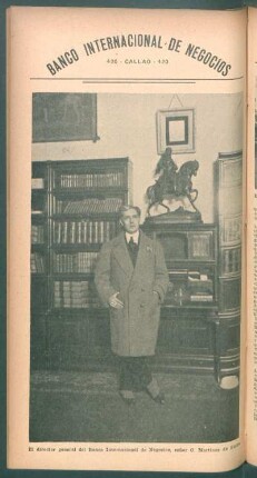 El director general del Banco [...], señor C. Martínez de Sucre - [Fotografía]