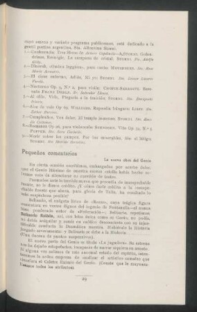 Pequeños comentarios