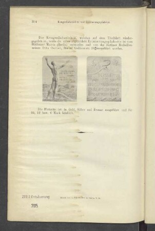 Kongreßabzeichen und Erinnerungsplakette