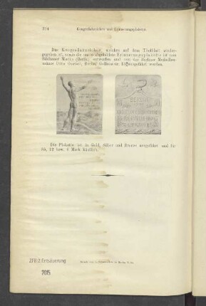 Kongreßabzeichen und Erinnerungsplakette