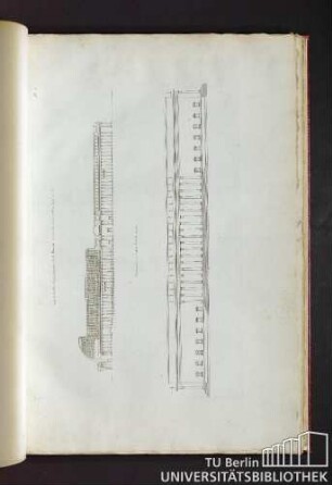 Pl. 2. Coupe et elevation du palais de justice de Mr Bernard.