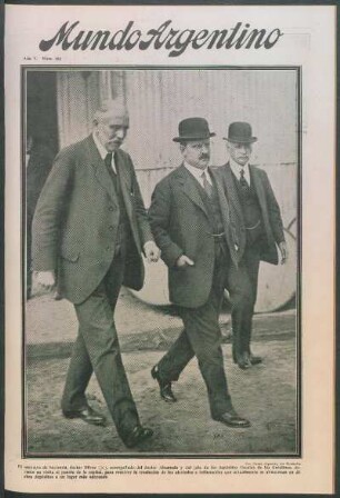 El ministro de hacienda, doctor Oliver (X),... [Fotografía]