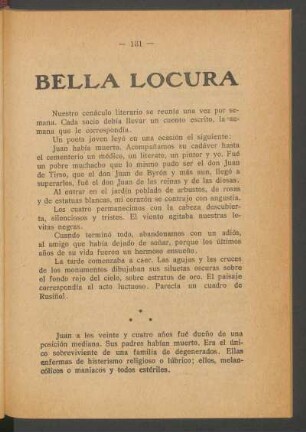 Bella locura