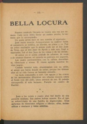 Bella locura