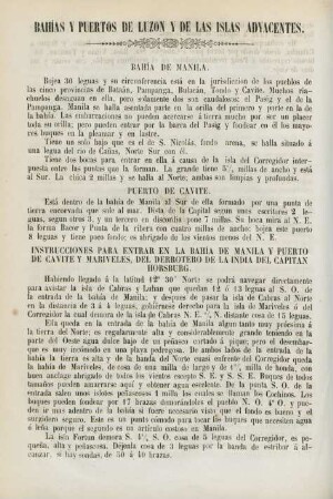 Bahías y puertos de Luzon y de las islas adyacentes