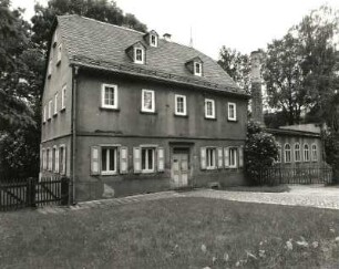 Oberlungwitz, Hofer Straße 62. Wohnhaus mit Werkstattanbau (ab 1800)