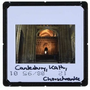 Canterbury, Kathedrale : Innenansicht, Chorschranke