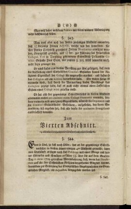 Zum Vierten Abschnitt.