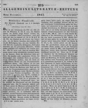 Bachofen, J. J.: Das römische Pfandrecht. Bd. 1. Basel: Schweighauser 1847 (Beschluss von Nr. 274)