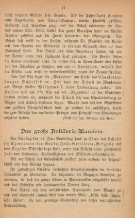 Das große Artillerie-Manöver