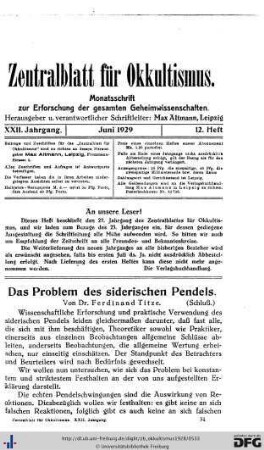 12. Heft (Jun. 1929)