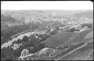 Waldheim. Blick von der goldenen Höhe nach Waldheim mit Zschopau