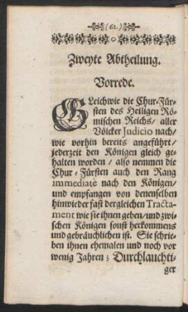 Zweyte Abtheilung.