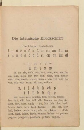 Die lateinische Druckschrift