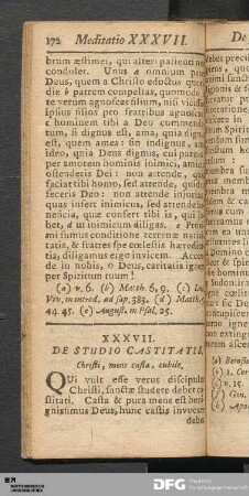 XXXVII. De Studio Castitatis.