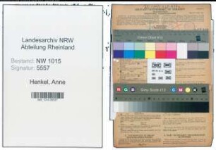 Entnazifizierung Anne Henkel , geb. 03.05.1905 (Kaufmaennische Angestellte)