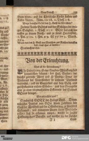 Von der Erleuchtung.