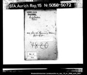 Das Gesuch des Krämers Folkert W. Brummer in Wirdum um die Erlaubnis zur Seilerei