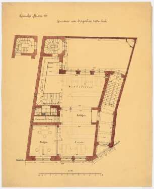 Luisenstädtische Bank, Berlin-Mitte: Grundriss EG 1:50