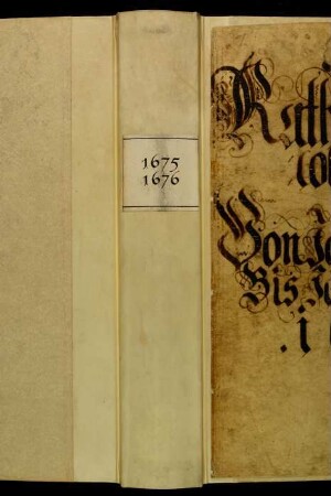 Ratsprotokolle, 1675 Aug. 3. - 1676 Juli 28.