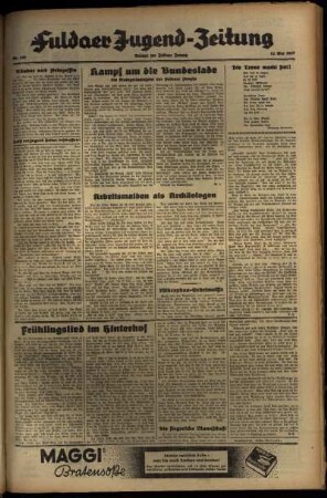 Zweite Ausgabe vom Mittwoch, den 12. Mai 1937.