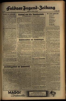 Zweite Ausgabe vom Mittwoch, den 12. Mai 1937.