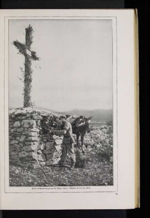 Grab gefallener Krieger an der Isonzo=Front.