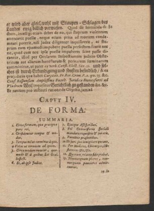 Caput IV. De Forma.