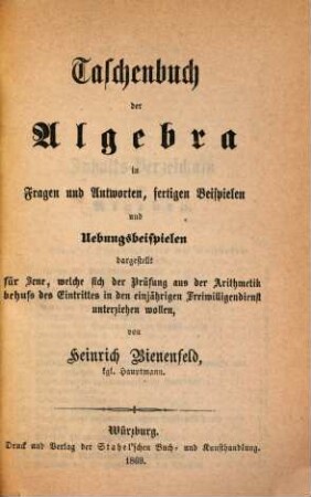 Stahel's Prüfungs-Bibliothek für einjährige Freiwillige : Eine gründliche, kurzgefaßte Vorbereitung zum Examen für den einjährigen Freiwilligendienst, herausgegeben von tüchtigen Fachmännern, 2,2