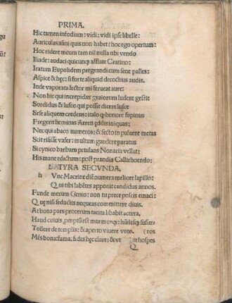 Satyra Secvnda.