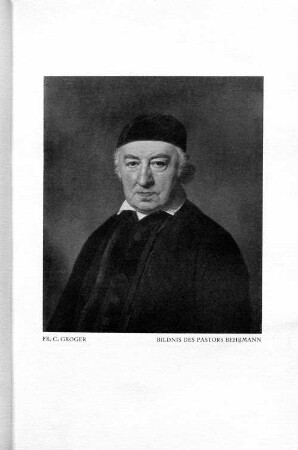 Fr. C. Gröger Bildnis des Pastors Behrmann