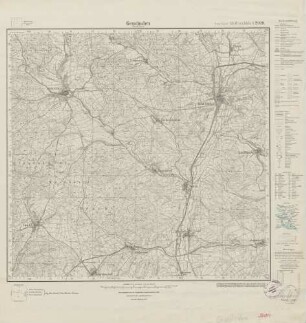 5019 (alte Nr.: 2920) Gemünden i. Hessen-Nassau, Meßtischblatt (4cm - Karte)
