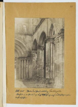 Klosterkirche, Paulinzella: Innenansicht (aus: Skizzen- und Fotoalbum 24)