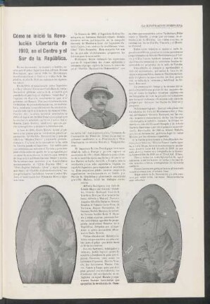 Cómo se inicio la Revolución Libertaria de 1910, en el centro y el sur de la república